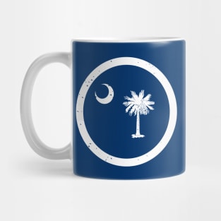 Retro South Carolina State Flag // Vintage South Carolina Grunge Emblem Mug